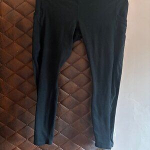 FABLETIC BLACK LEGGINGS WITH POCKETS SIZE XXL